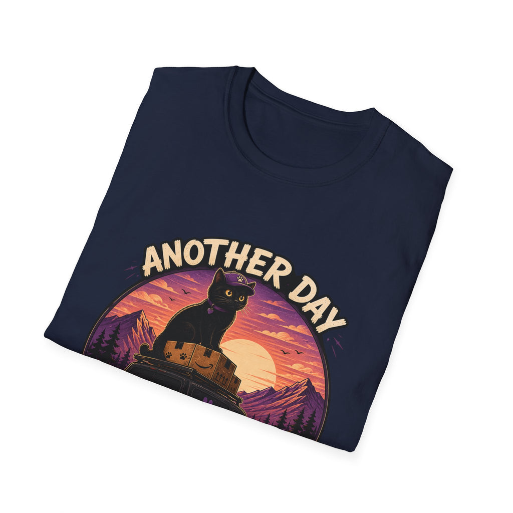 Another Day Another Delivery cat sunset T-Shirt | Delivery Cat Graphic Tee