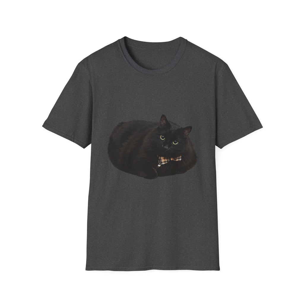 Peeking Black Cat T-Shirt | Minimal Cat Illustration