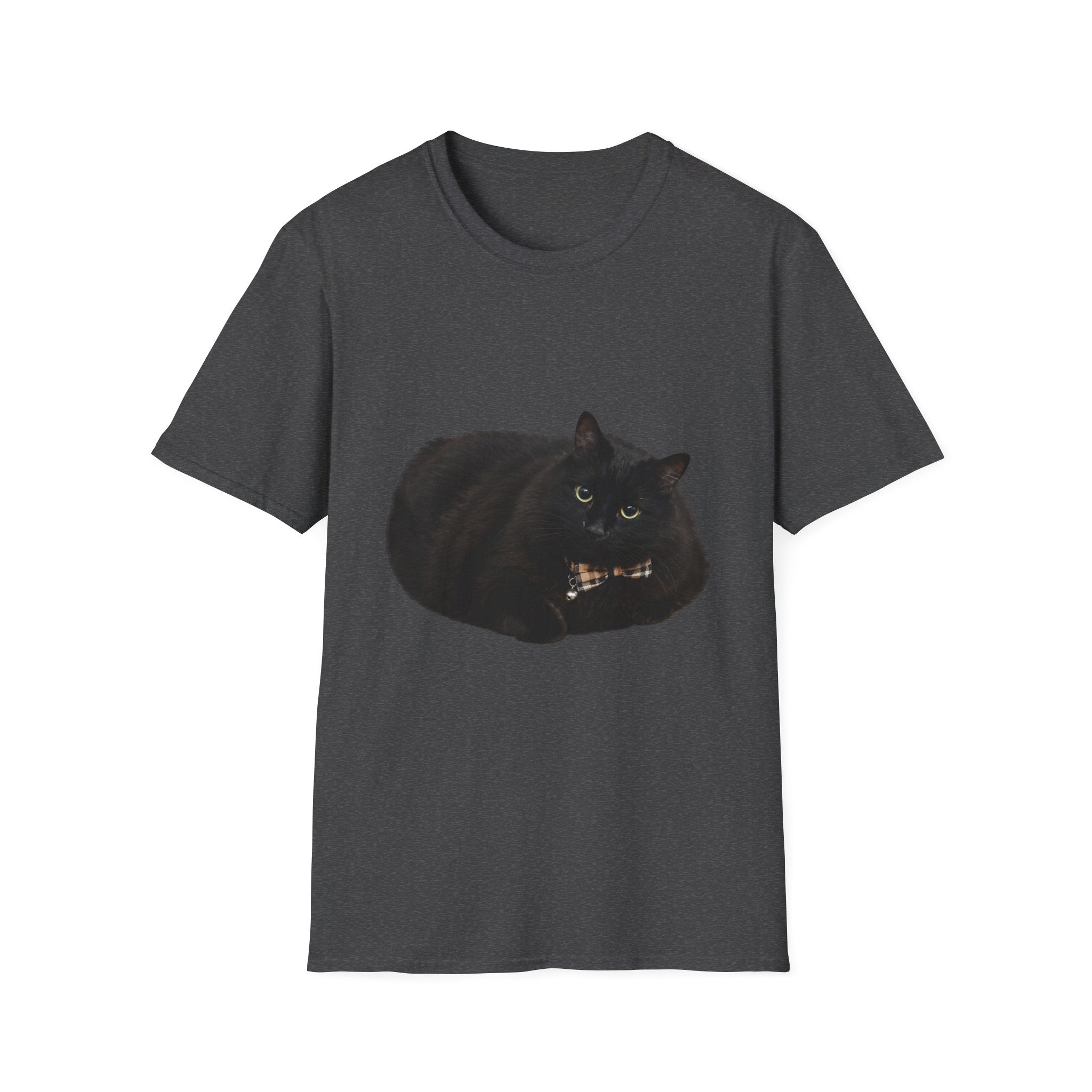 Peeking Black Cat T-Shirt | Minimal Cat Illustration