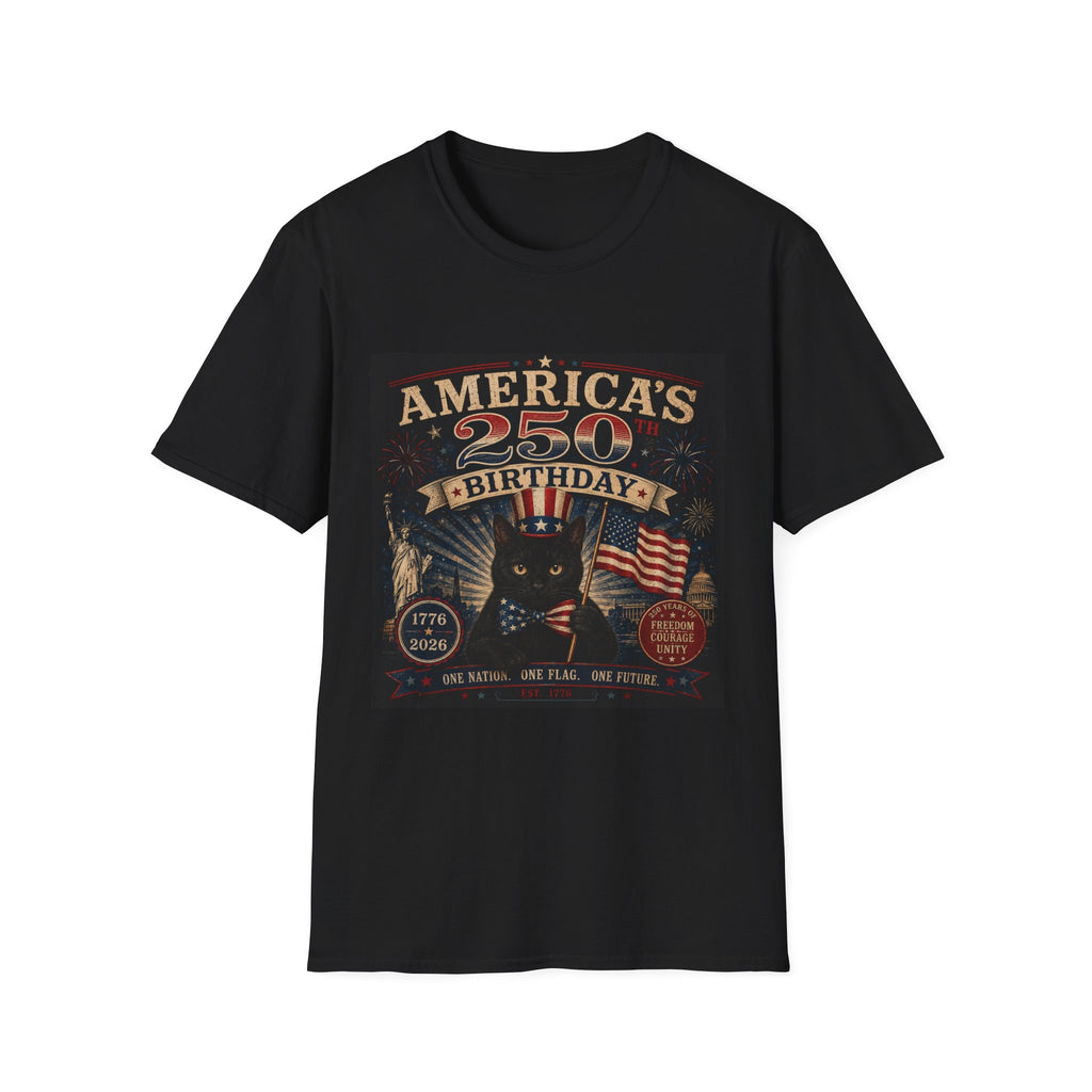 America's 250th Birthday T-Shirt | 1776–2026 Patriotic Graphic Tee