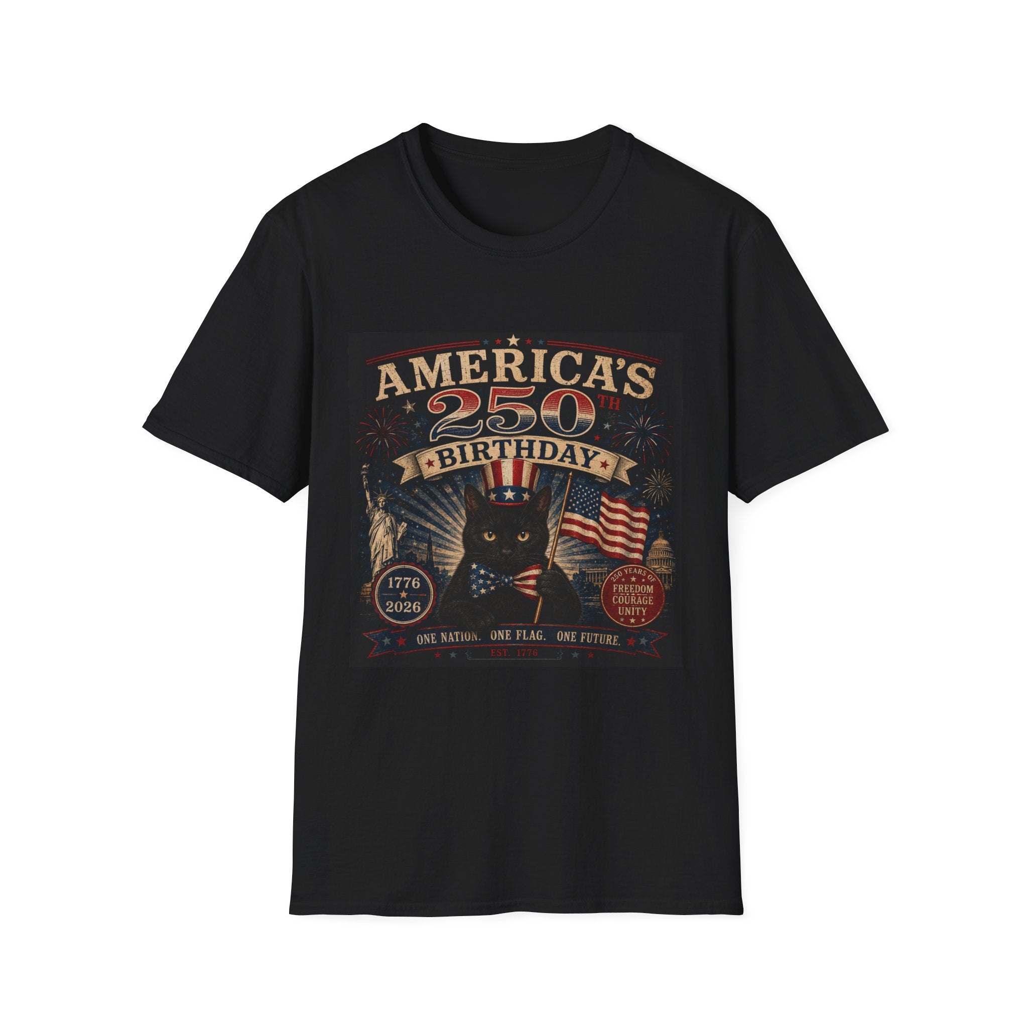 America's 250th Birthday T-Shirt | 1776–2026 Patriotic Graphic Tee