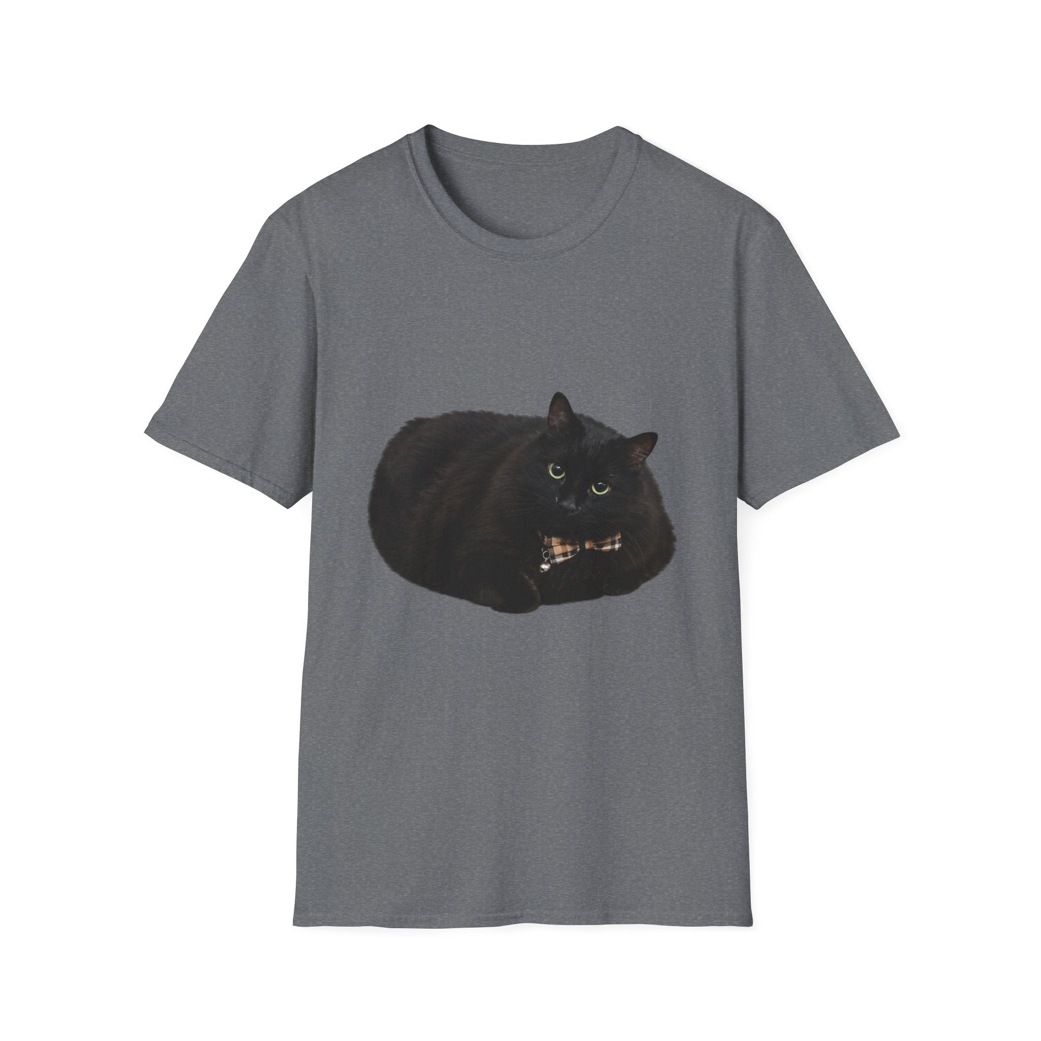Peeking Black Cat T-Shirt | Minimal Cat Illustration