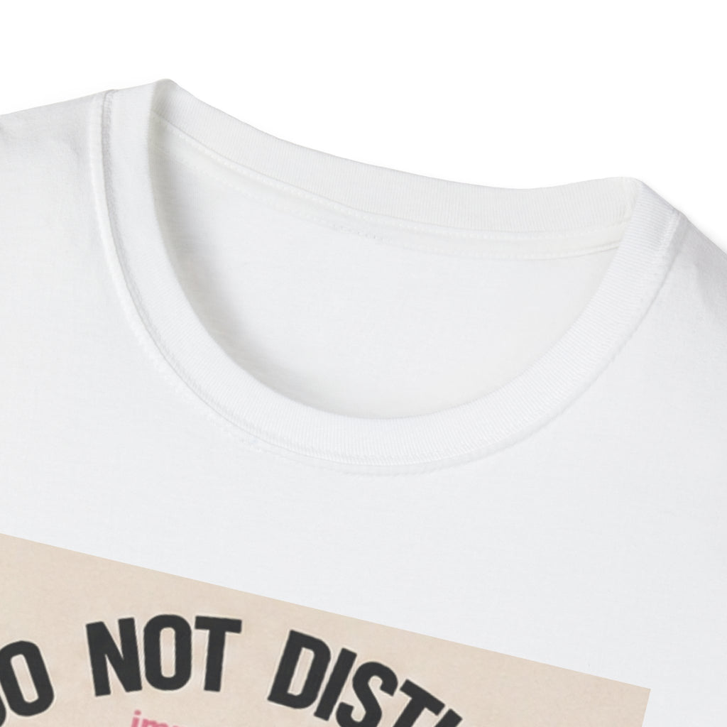 Do Not Disturb Black Cat T-Shirt | Sleeping Cat Graphic Tee, Retro Pink Moon