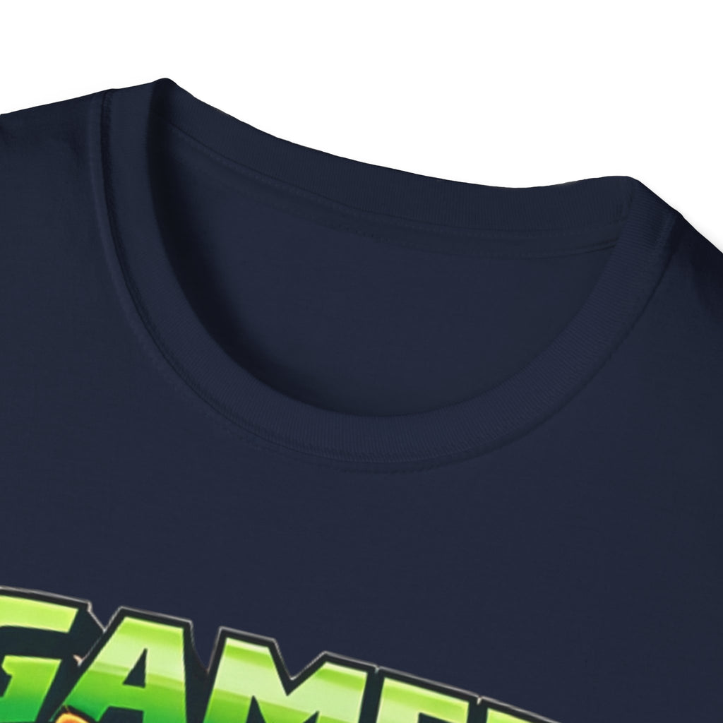Gamer Cat with Controller T-Shirt | Eat Sleep Game Repeat