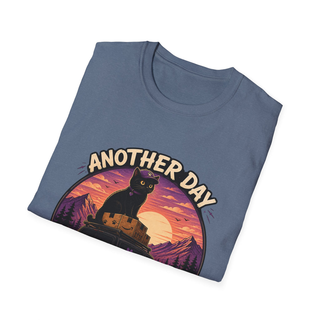 Another Day Another Delivery cat sunset T-Shirt | Delivery Cat Graphic Tee