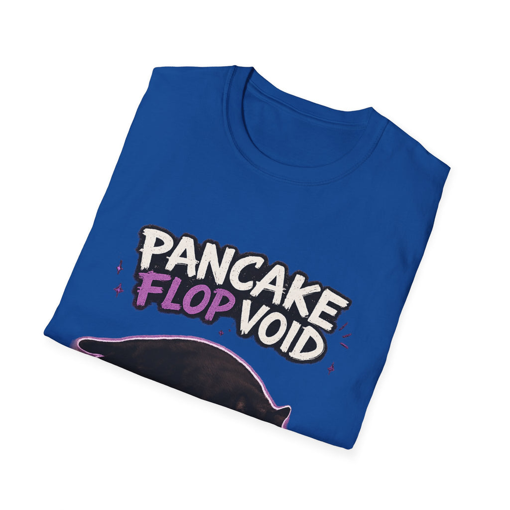Pancake Flop Void cat graphic T-Shirt | no bones no thoughts just flop
