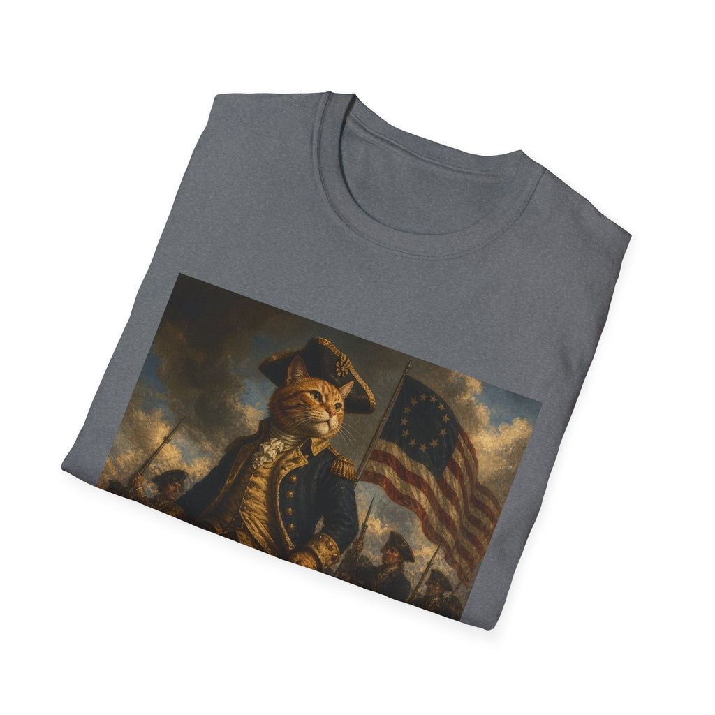 4th of July Revolutionary Fox T-Shirt | American Flag, 1776 Patriotic Design