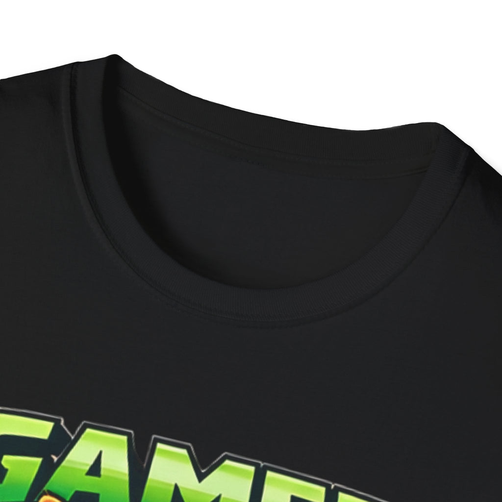 Gamer Cat with Controller T-Shirt | Eat Sleep Game Repeat