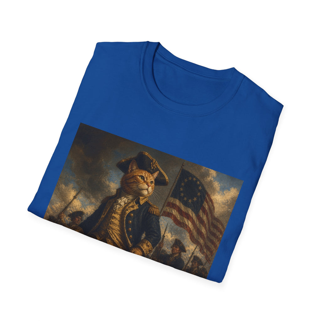 4th of July Revolutionary Fox T-Shirt | American Flag, 1776 Patriotic Design