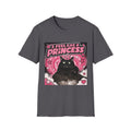 I Feel Like a Princess cat T-Shirt | Black Cat, Pink Retro Design
