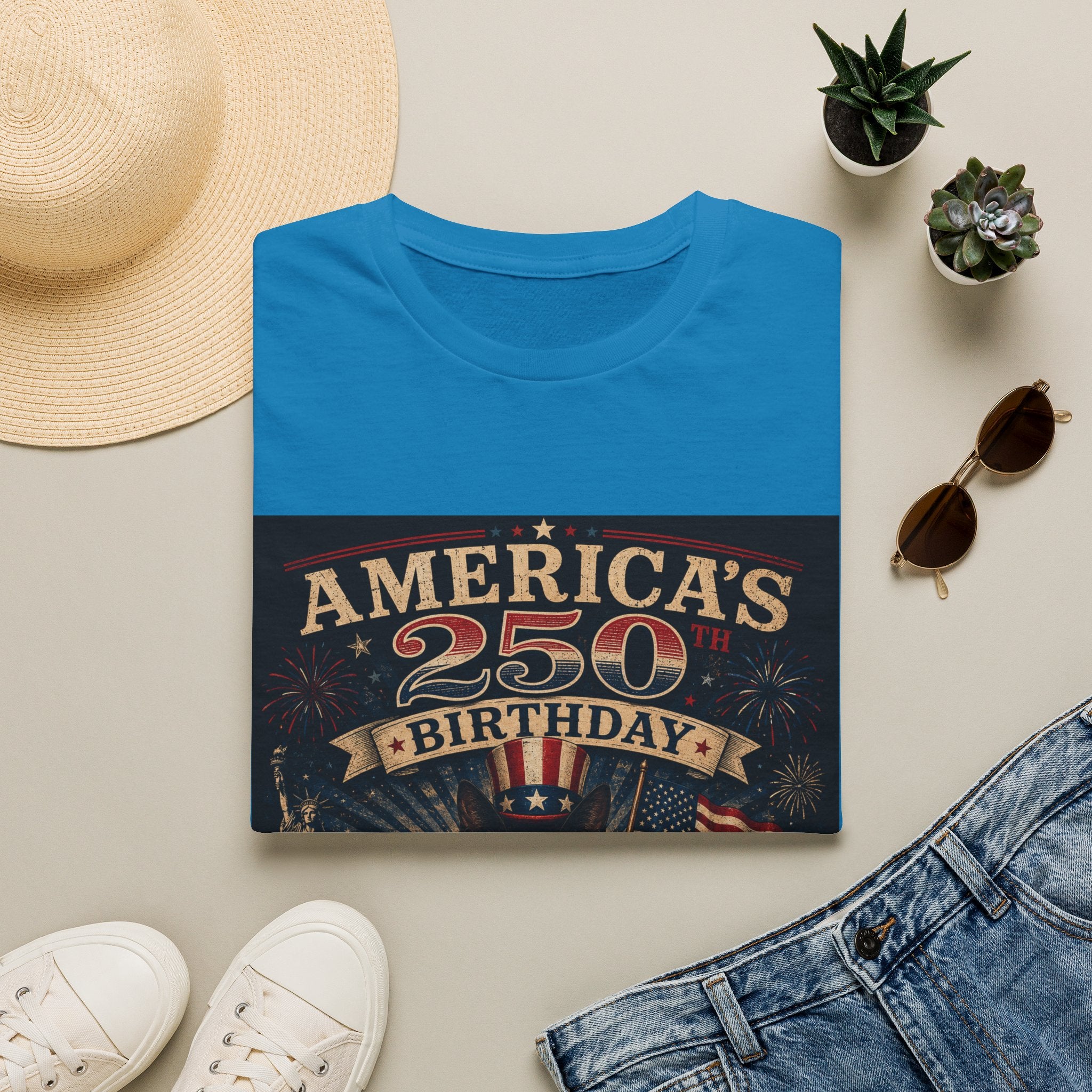 America's 250th Birthday T-Shirt | 1776–2026 Patriotic Graphic Tee