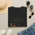 Black Cat Octopus Pizza Art T-Shirt | Dark Surreal Illustration