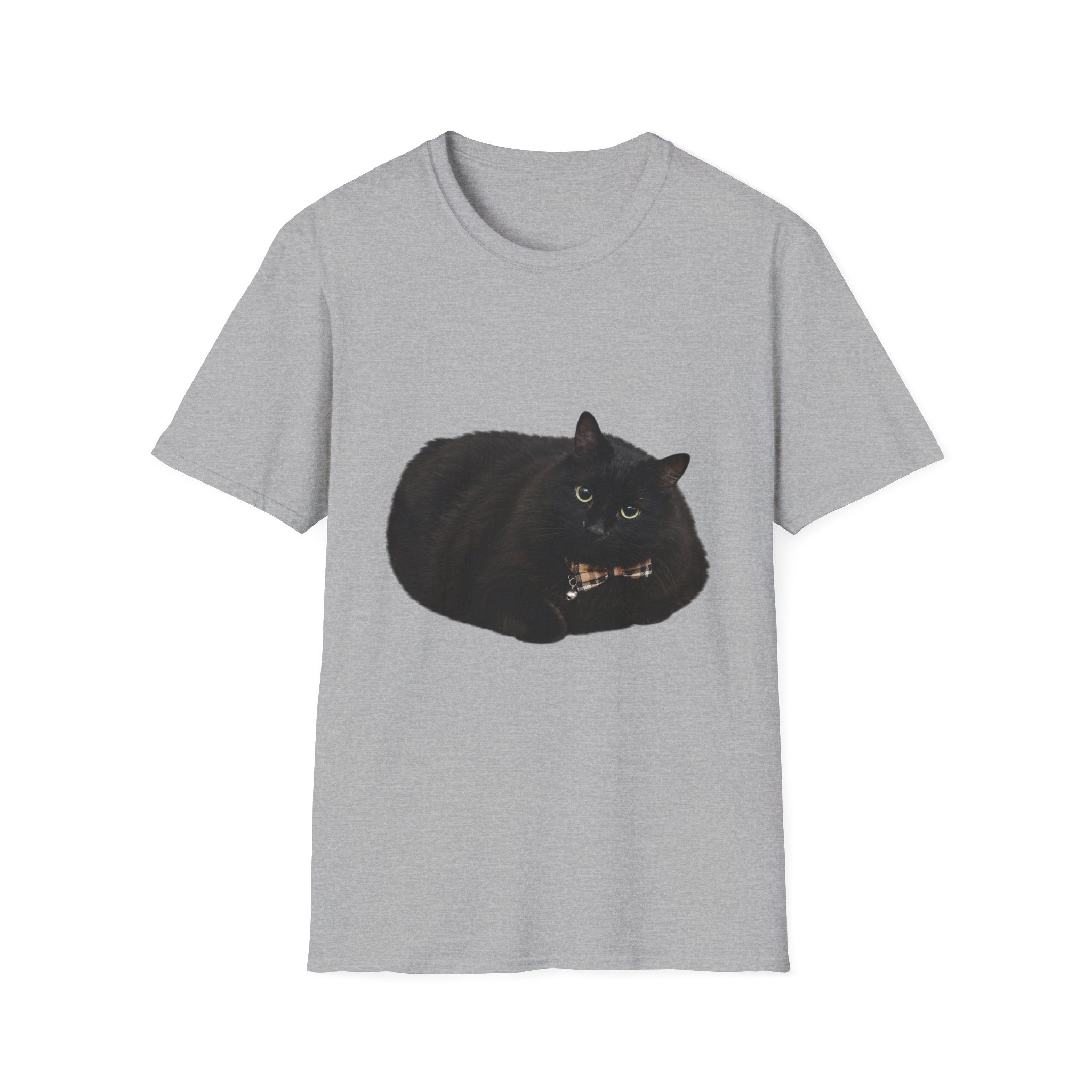 Peeking Black Cat T-Shirt | Minimal Cat Illustration