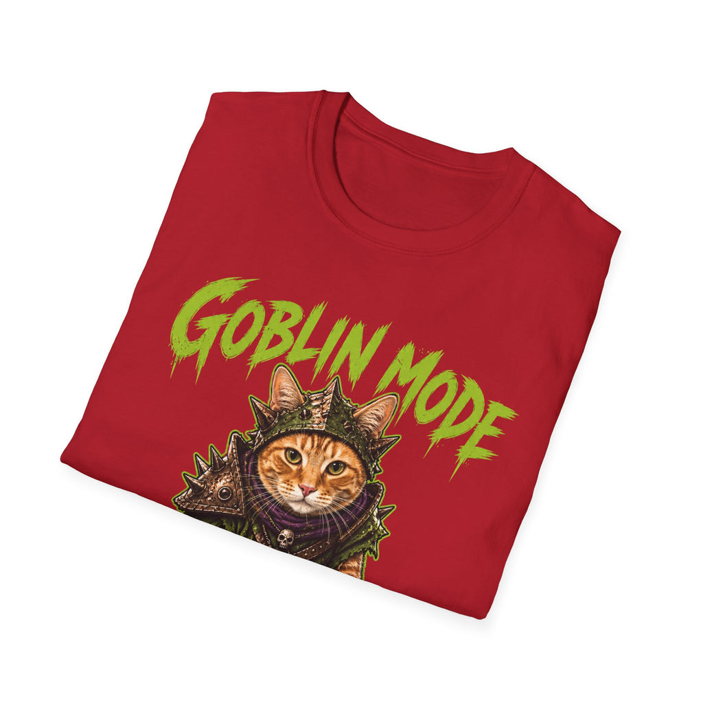 Goblin Mode Activated Cat T-Shirt | Fantasy Cat Illustration, Halloween Vibe