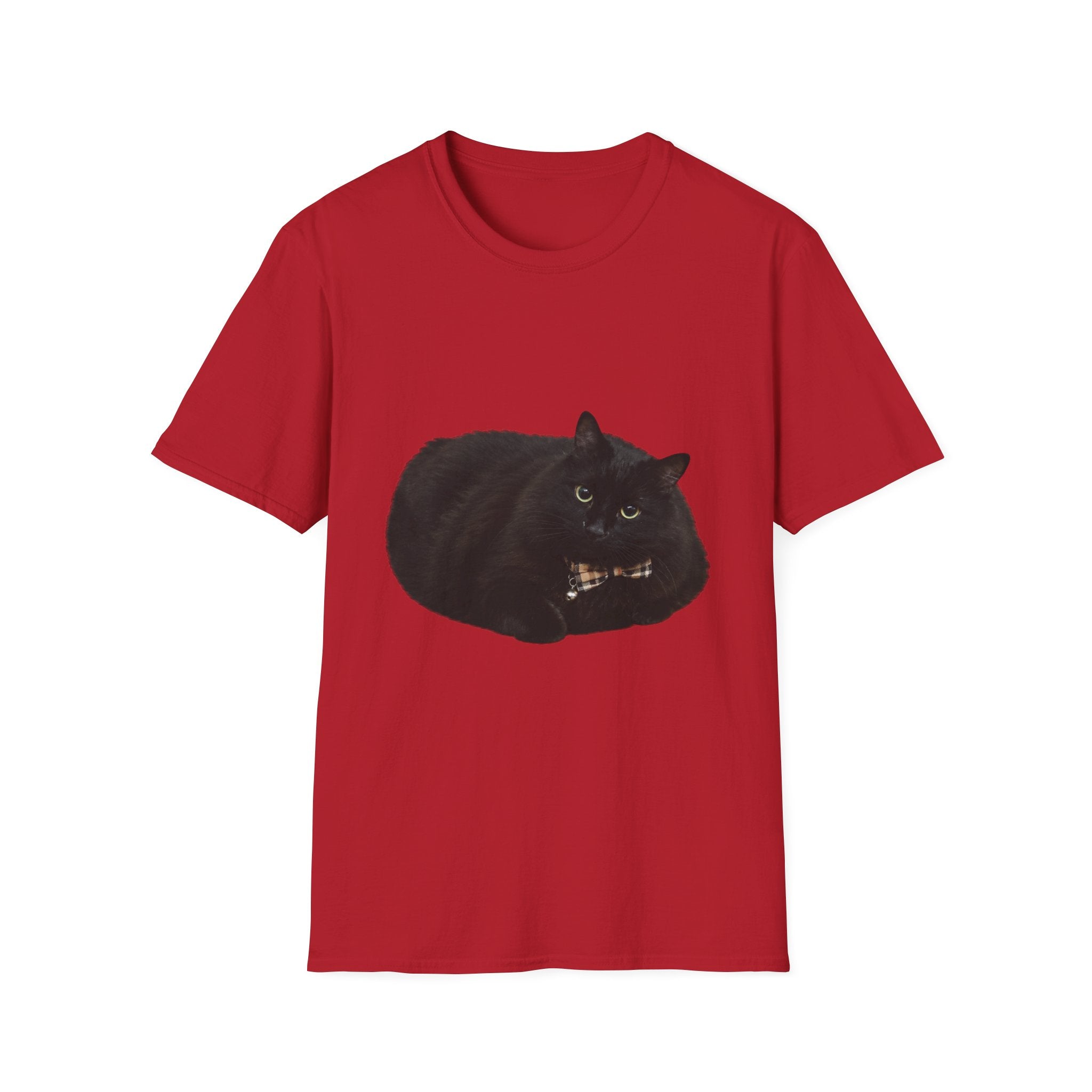 Peeking Black Cat T-Shirt | Minimal Cat Illustration