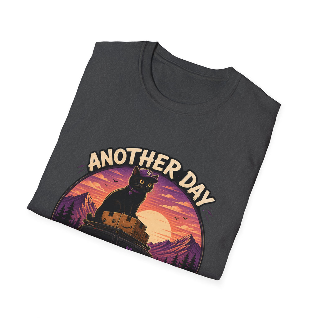 Another Day Another Delivery cat sunset T-Shirt | Delivery Cat Graphic Tee