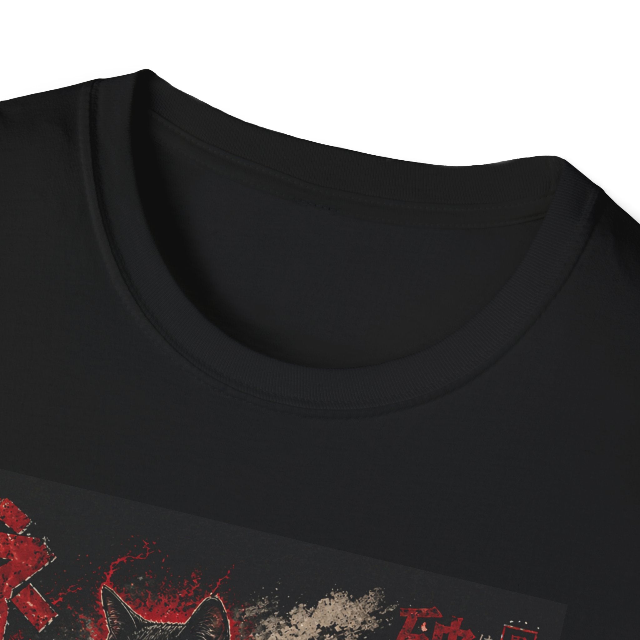 Retro Kaiju Cat T-Shirt | Japanese Monster Poster, Vintage Horror Aesthetic