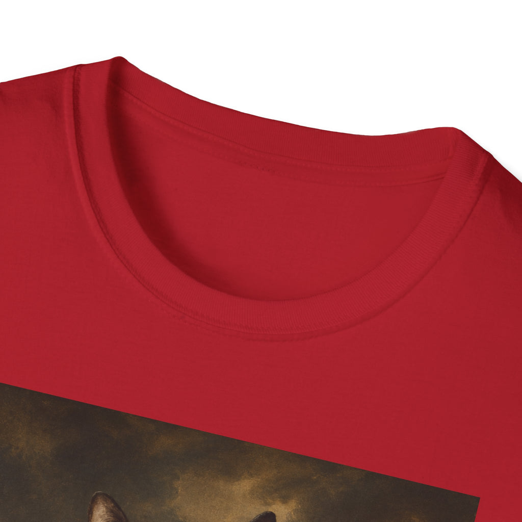 Regal Black Cat General T-Shirt | Vintage Portrait, Military Uniform