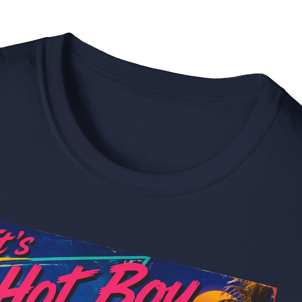Hot Boy Summer Time cat graphic T-Shirt | retro beach vaporwave