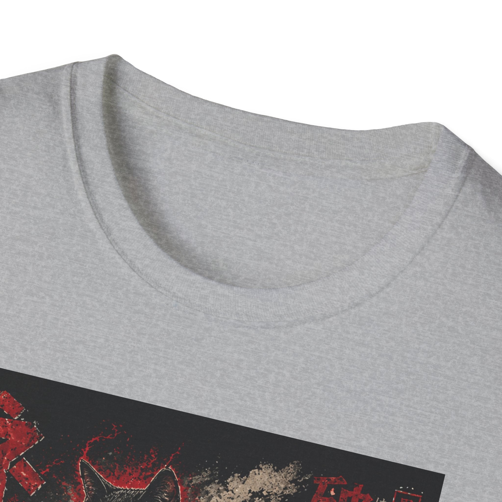 Retro Kaiju Cat T-Shirt | Japanese Monster Poster, Vintage Horror Aesthetic