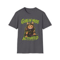 Goblin Mode Activated Cat T-Shirt | Fantasy Cat Illustration, Halloween Vibe