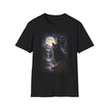 Moonlit Black Cats T-Shirt | Full Moon, Night Forest, Mystical Cat Art