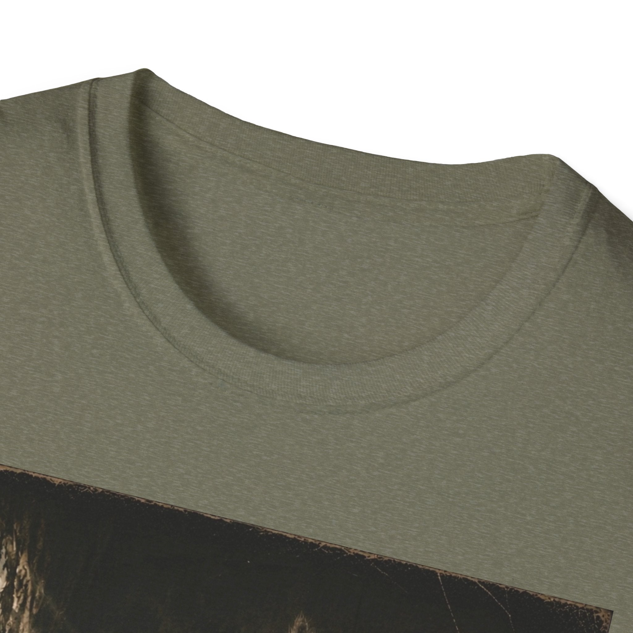 Gray Spooky Cat T-Shirt | Halloween Cat Shirt