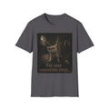 Gray Spooky Cat T-Shirt | Halloween Cat Shirt
