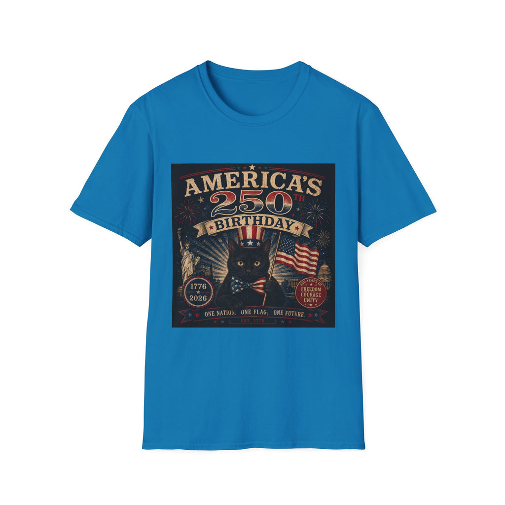 America's 250th Birthday T-Shirt | 1776–2026 Patriotic Graphic Tee
