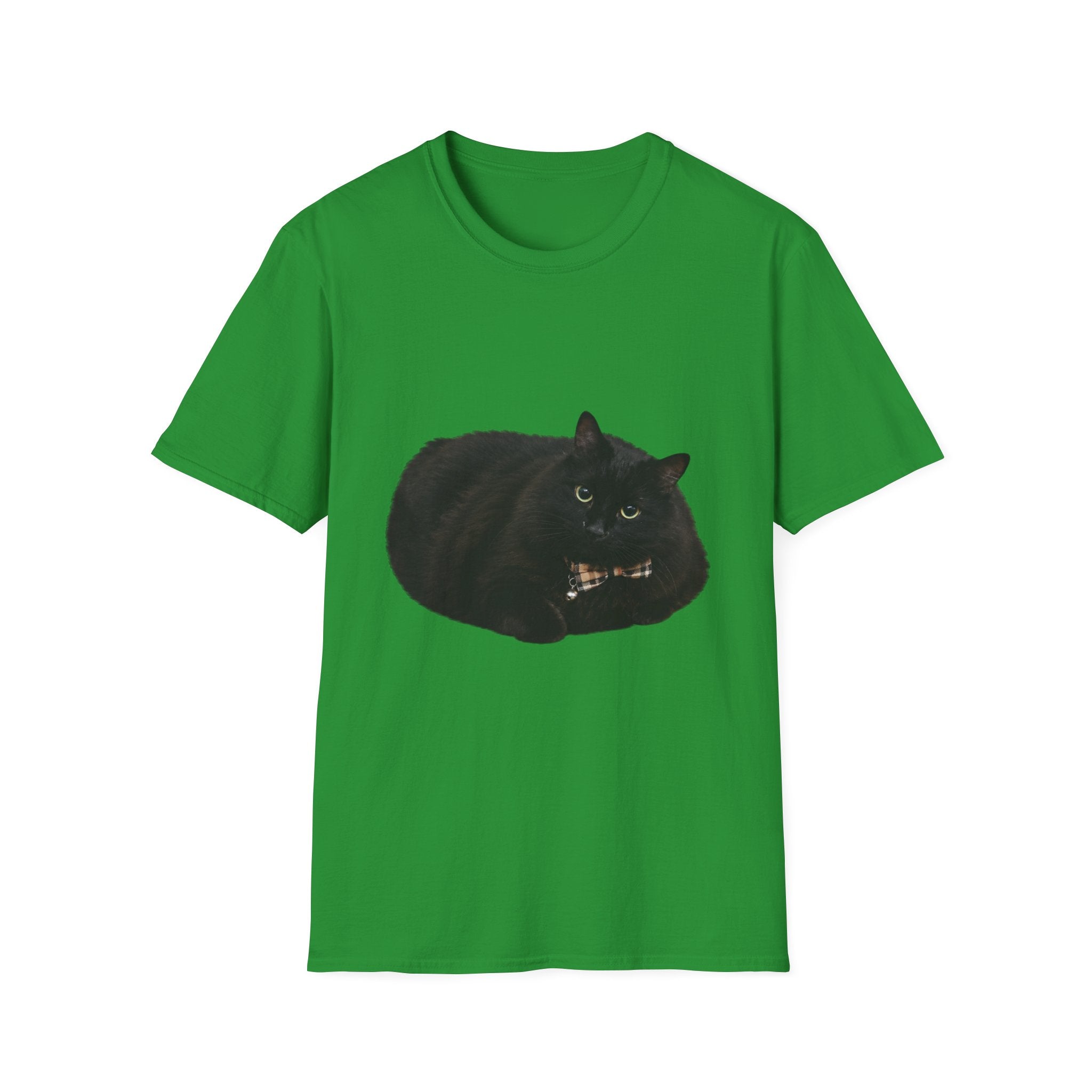 Peeking Black Cat T-Shirt | Minimal Cat Illustration