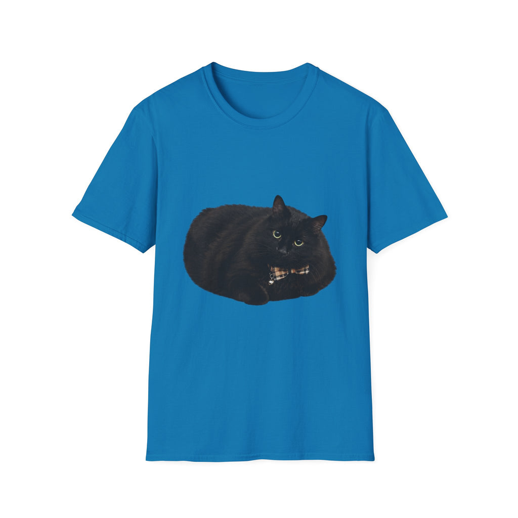 Peeking Black Cat T-Shirt | Minimal Cat Illustration