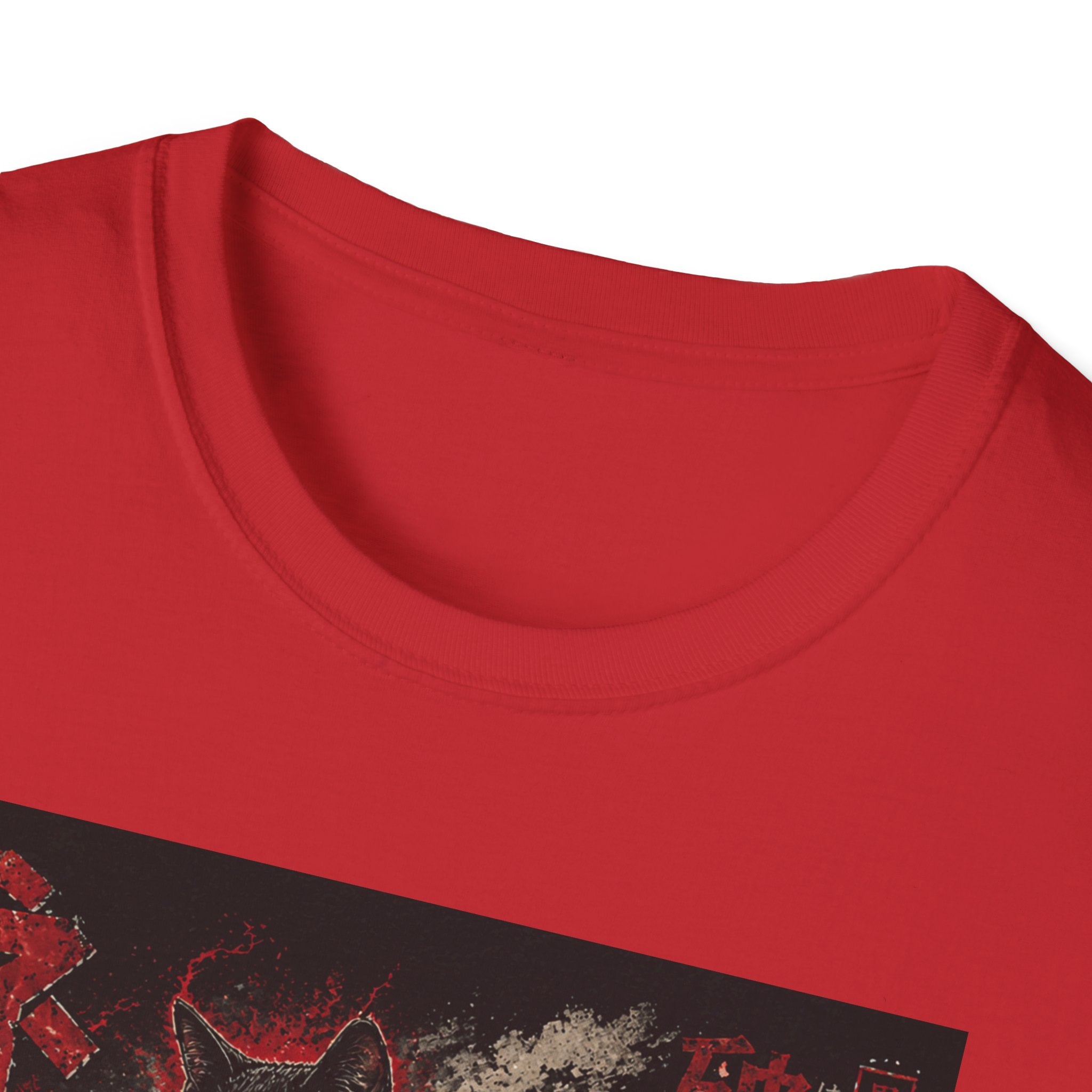 Retro Kaiju Cat T-Shirt | Japanese Monster Poster, Vintage Horror Aesthetic