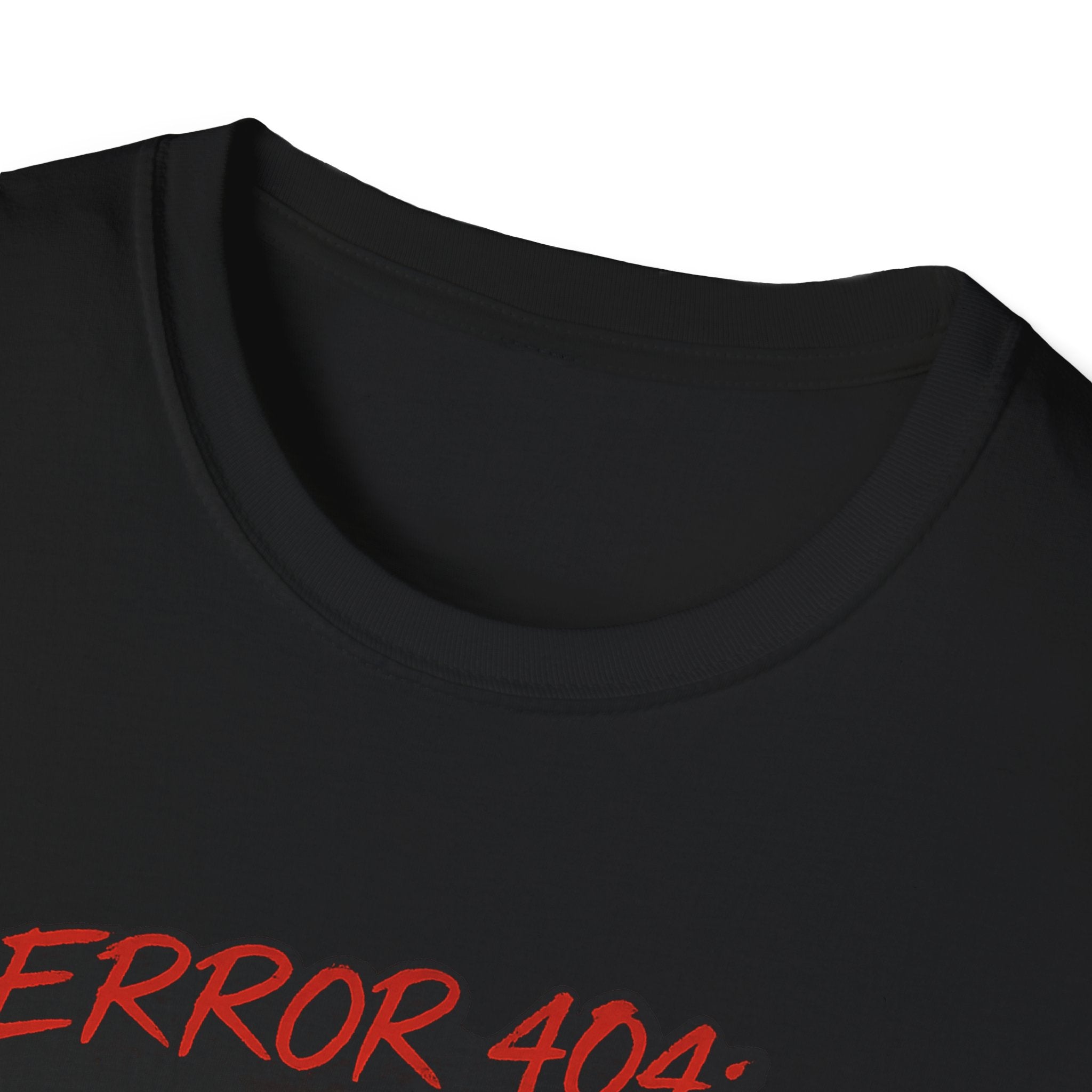 Error 404 Black Cat in Red Flower T-Shirt | Social Battery Not Found
