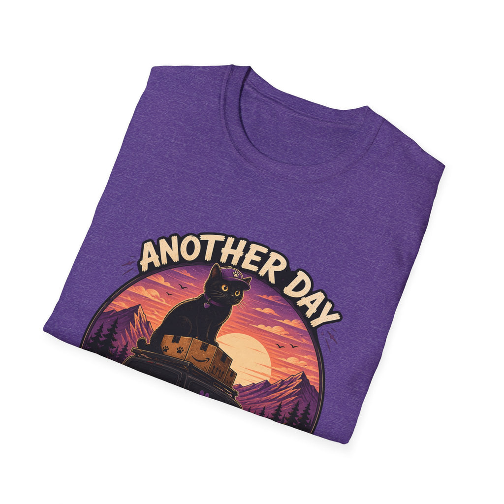 Another Day Another Delivery cat sunset T-Shirt | Delivery Cat Graphic Tee