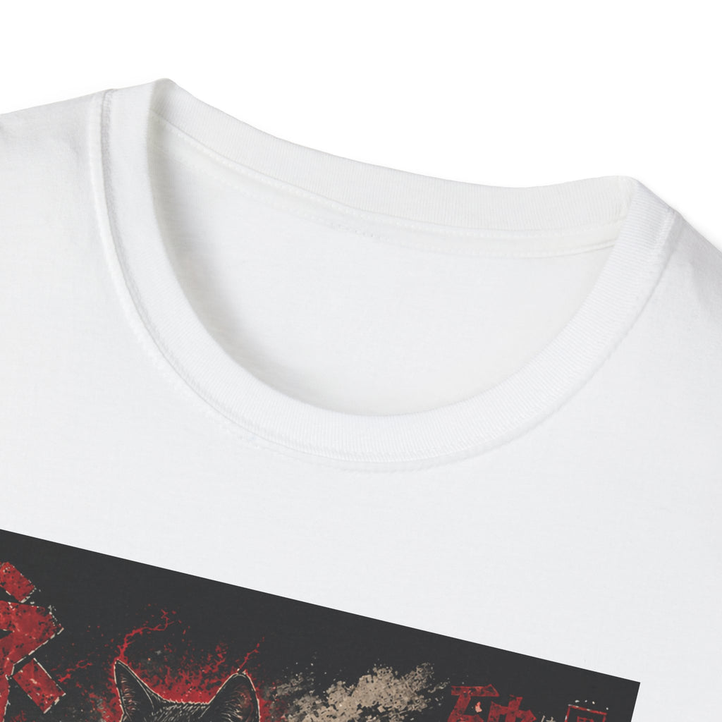 Retro Kaiju Cat T-Shirt | Japanese Monster Poster, Vintage Horror Aesthetic