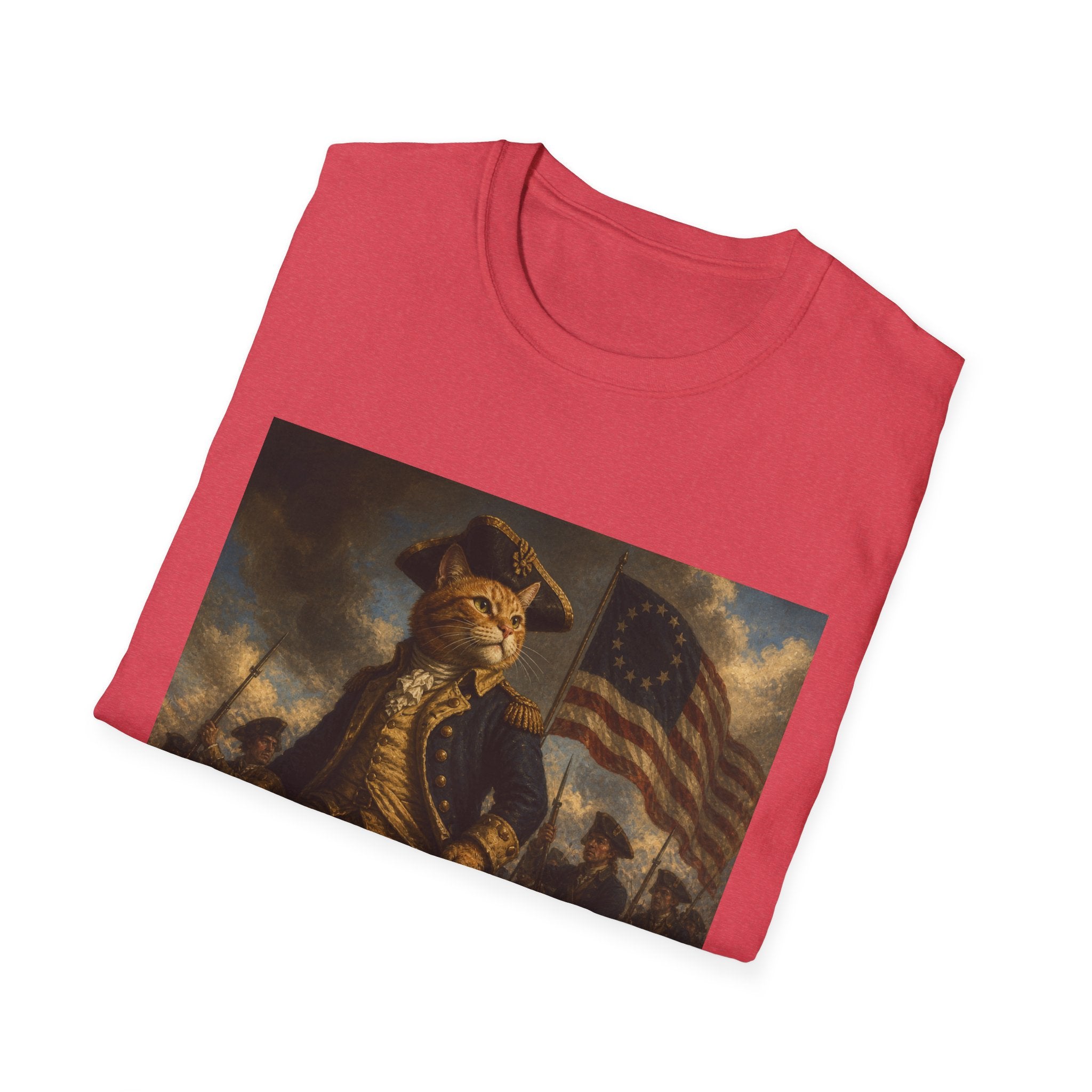 4th of July Revolutionary Fox T-Shirt | American Flag, 1776 Patriotic Design