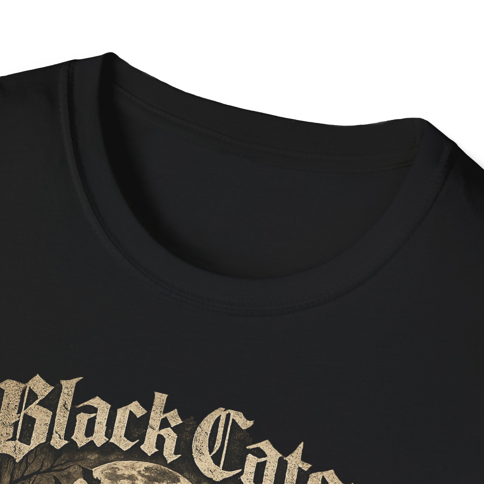 Black Cats & Coffee T-Shirt | Vintage Gothic Cat Illustration, Coffee Lover
