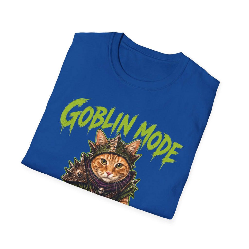 Goblin Mode Activated Cat T-Shirt | Fantasy Cat Illustration, Halloween Vibe