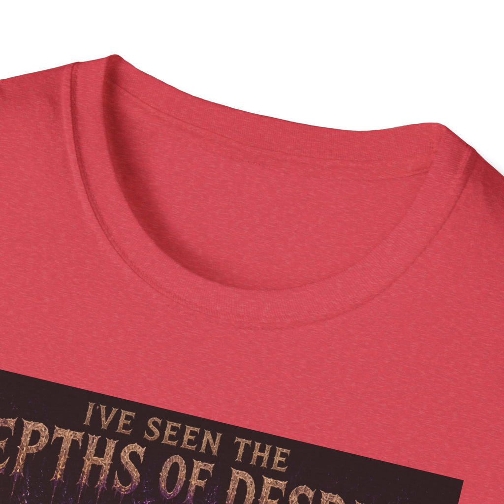 Depths of Despair Cat with Cheese, T-Shirt | Cat Illustration, Funny Quote