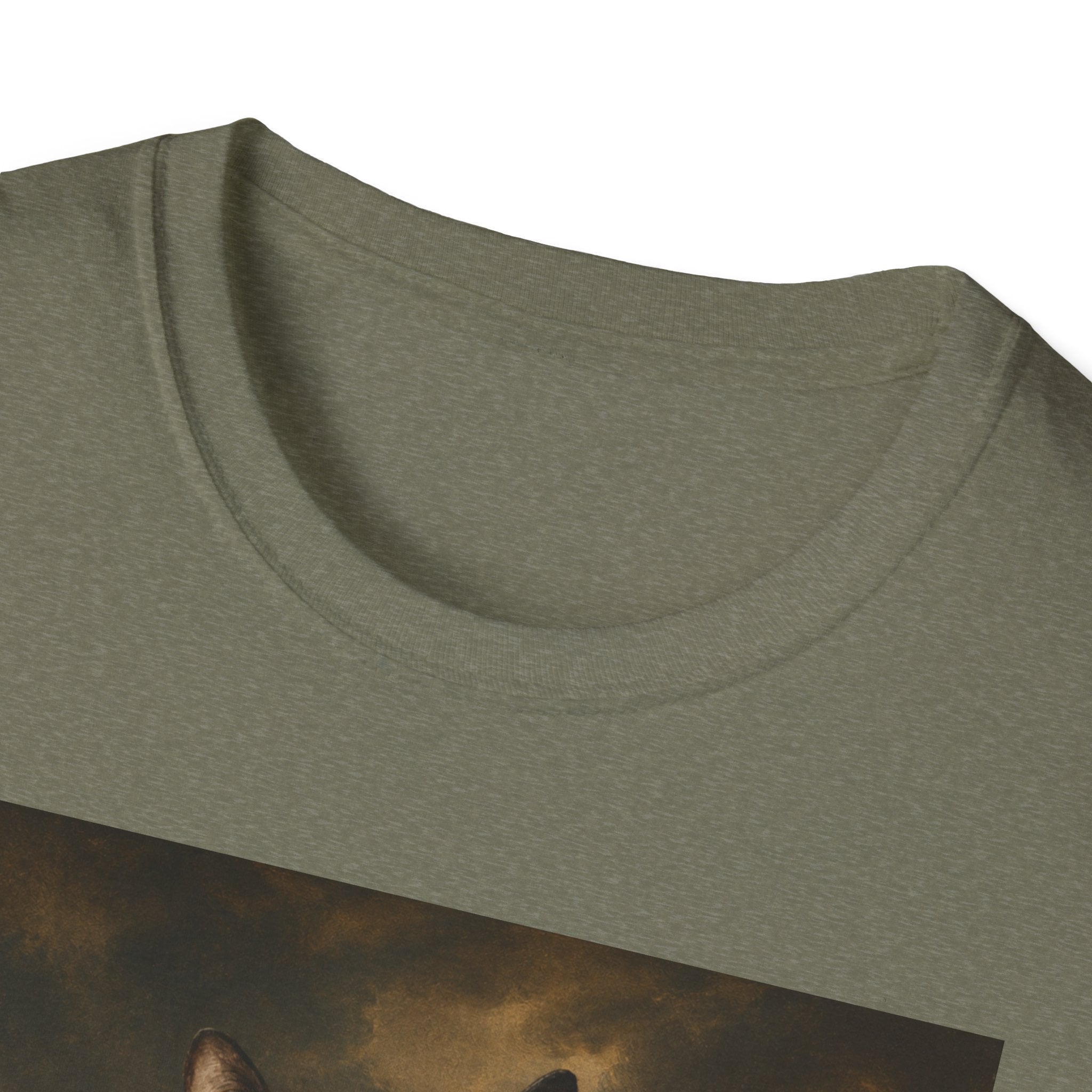 Regal Black Cat General T-Shirt | Vintage Portrait, Military Uniform