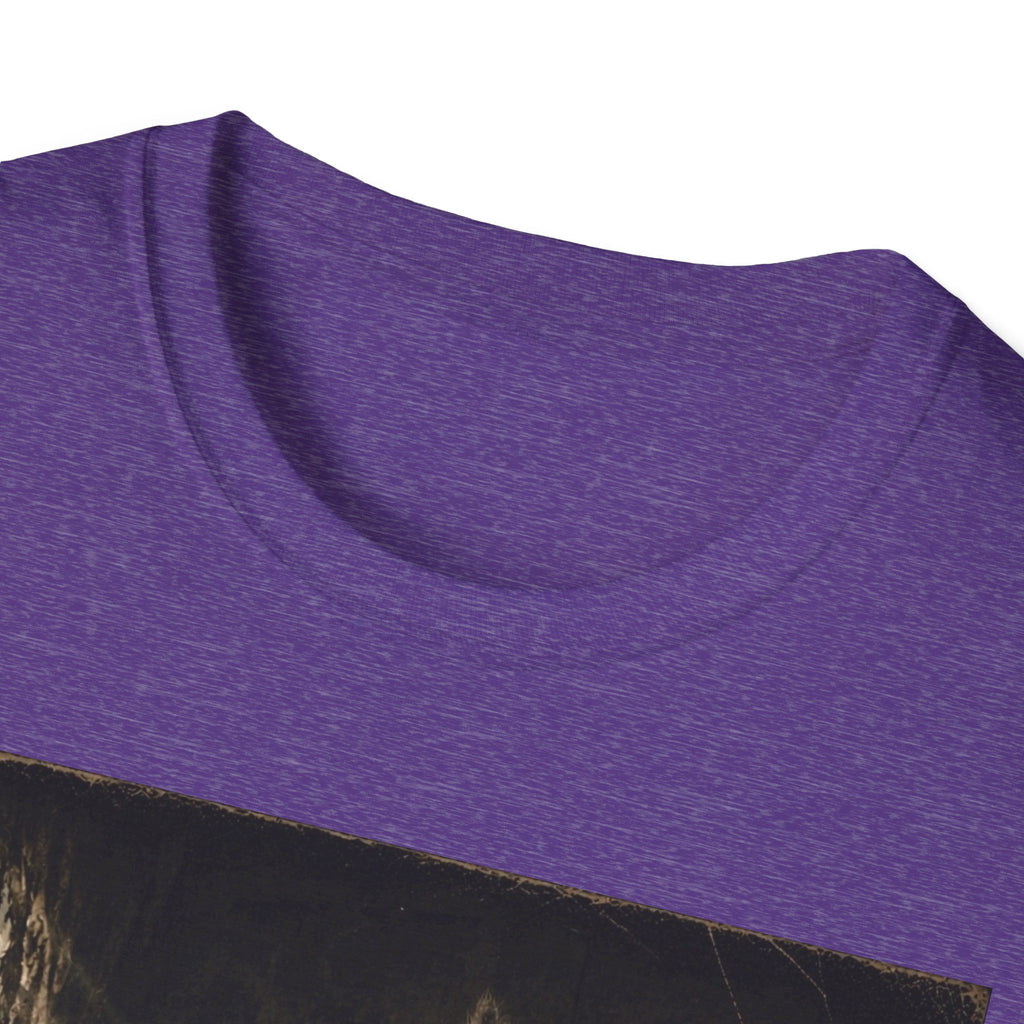 Gray Spooky Cat T-Shirt | Halloween Cat Shirt