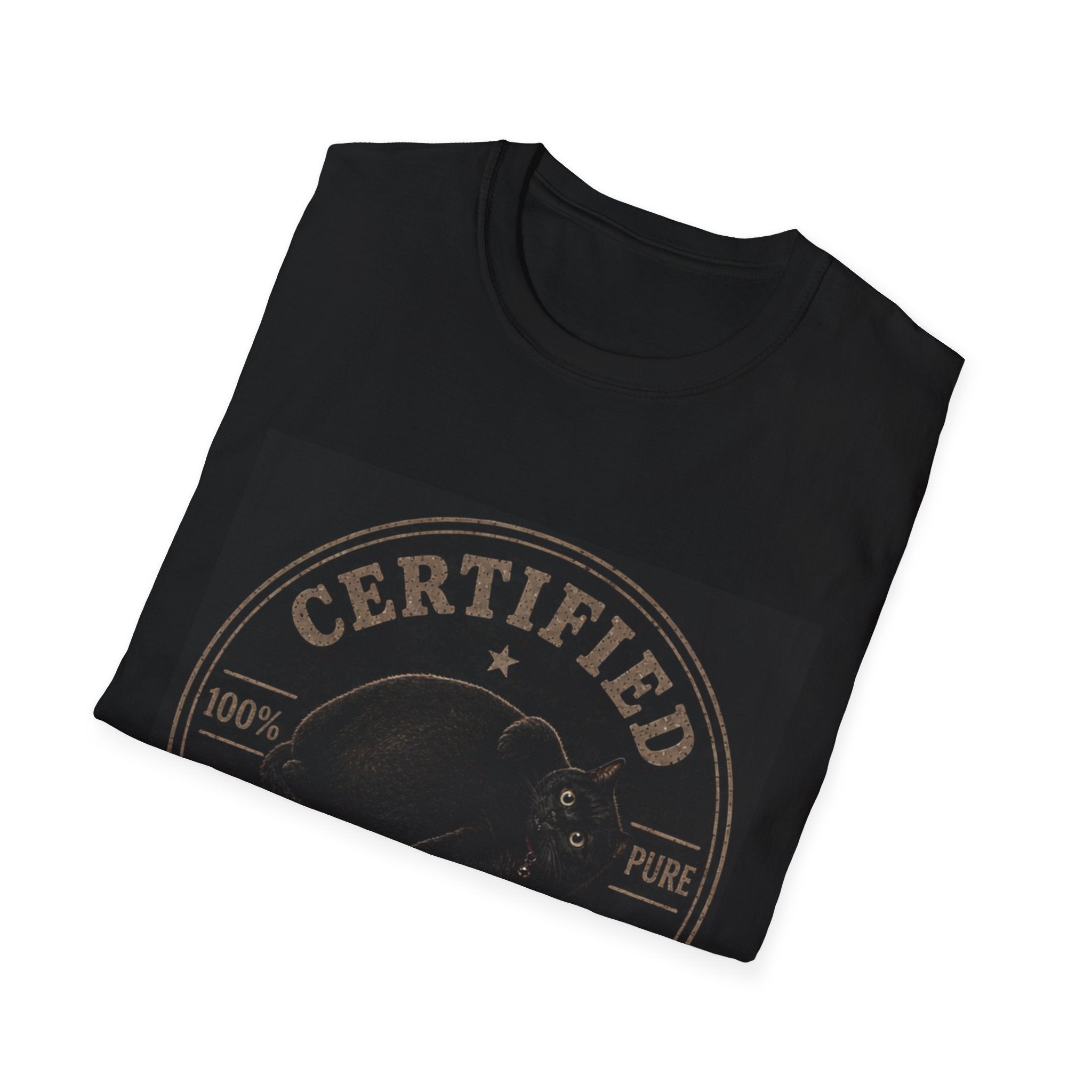 Certified Chonk Seal, T-Shirt | Chubby Cat Badge, Retro Pet Stamp