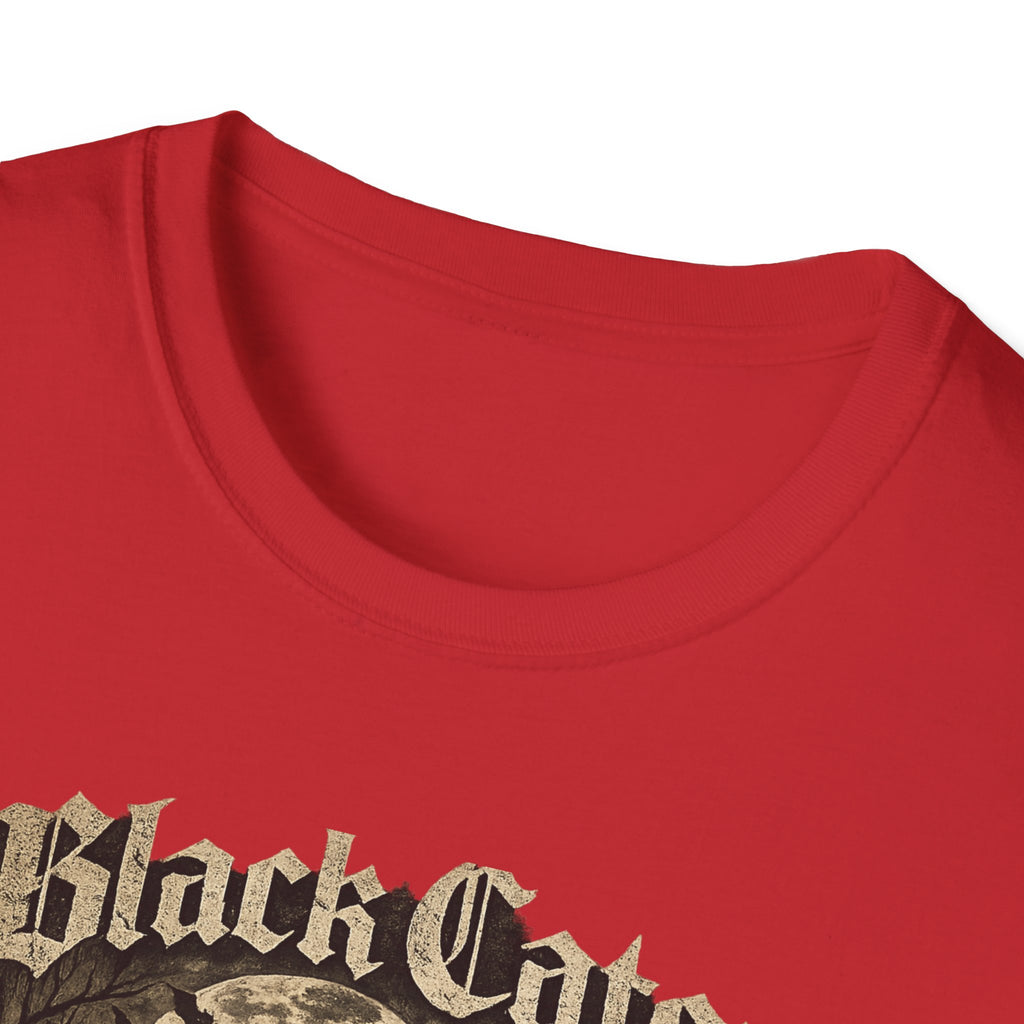 Black Cats & Coffee T-Shirt | Vintage Gothic Cat Illustration, Coffee Lover