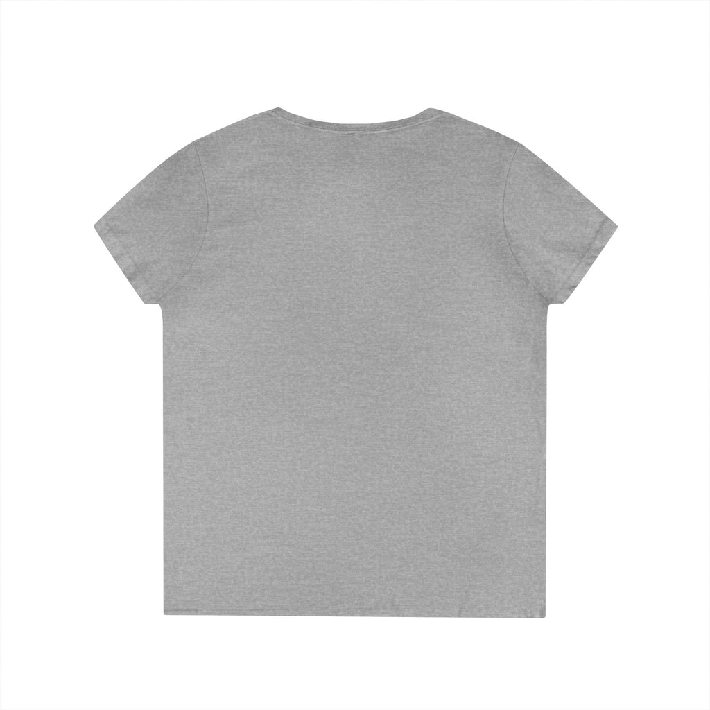Gamer Cat Graphic Tee Ladies V-Neck T-Shirt | Retro Controller, Eat Sleep Game Repeat