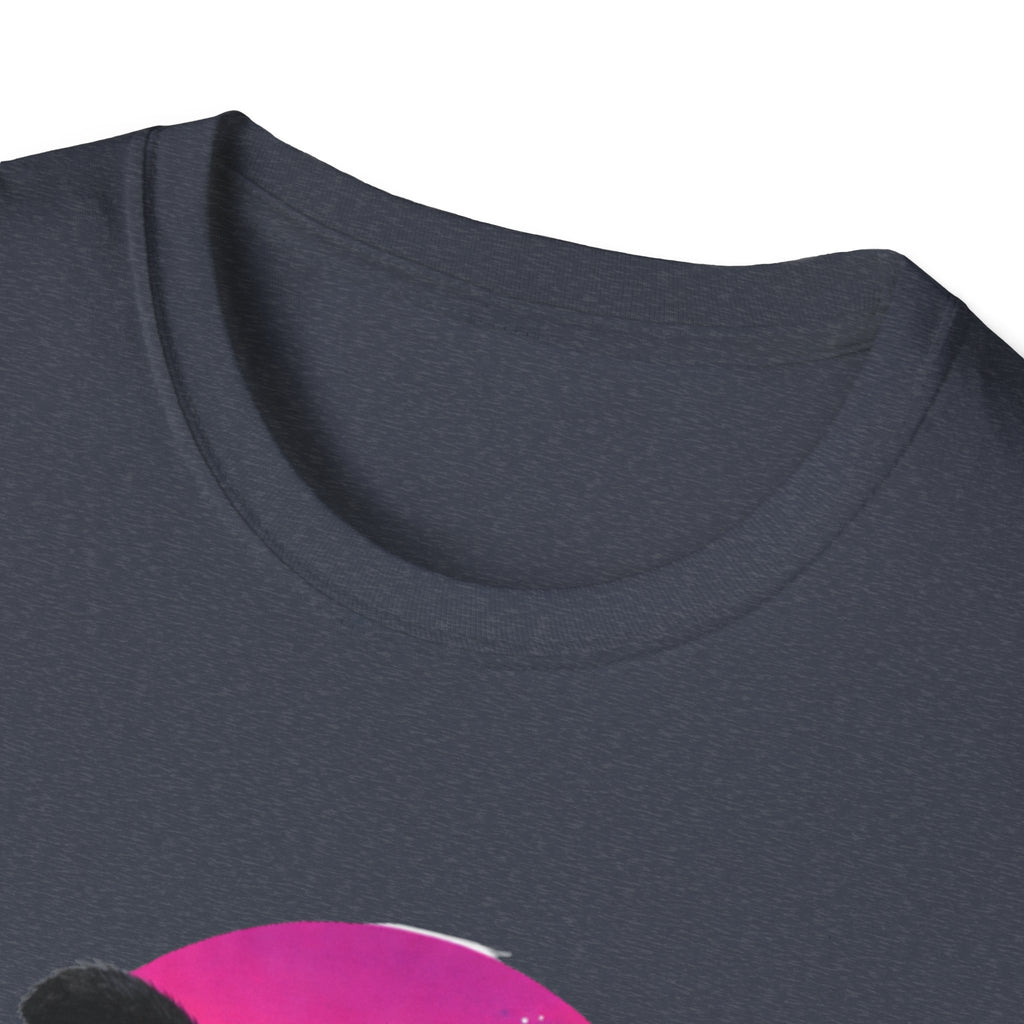 Retro Vaporwave Black Cats T-Shirt | Neon Sunset City