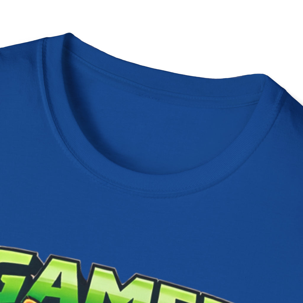 Gamer Cat with Controller T-Shirt | Eat Sleep Game Repeat