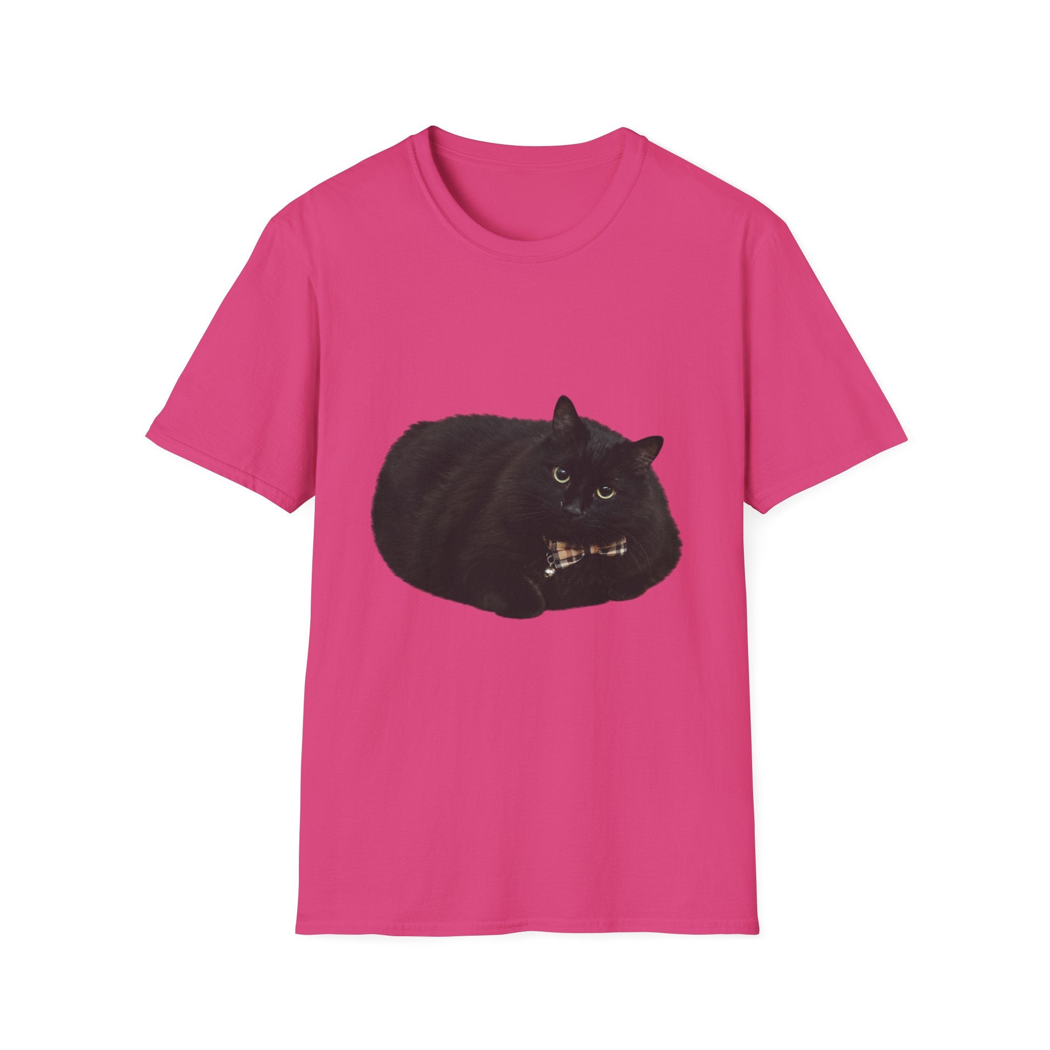Peeking Black Cat T-Shirt | Minimal Cat Illustration