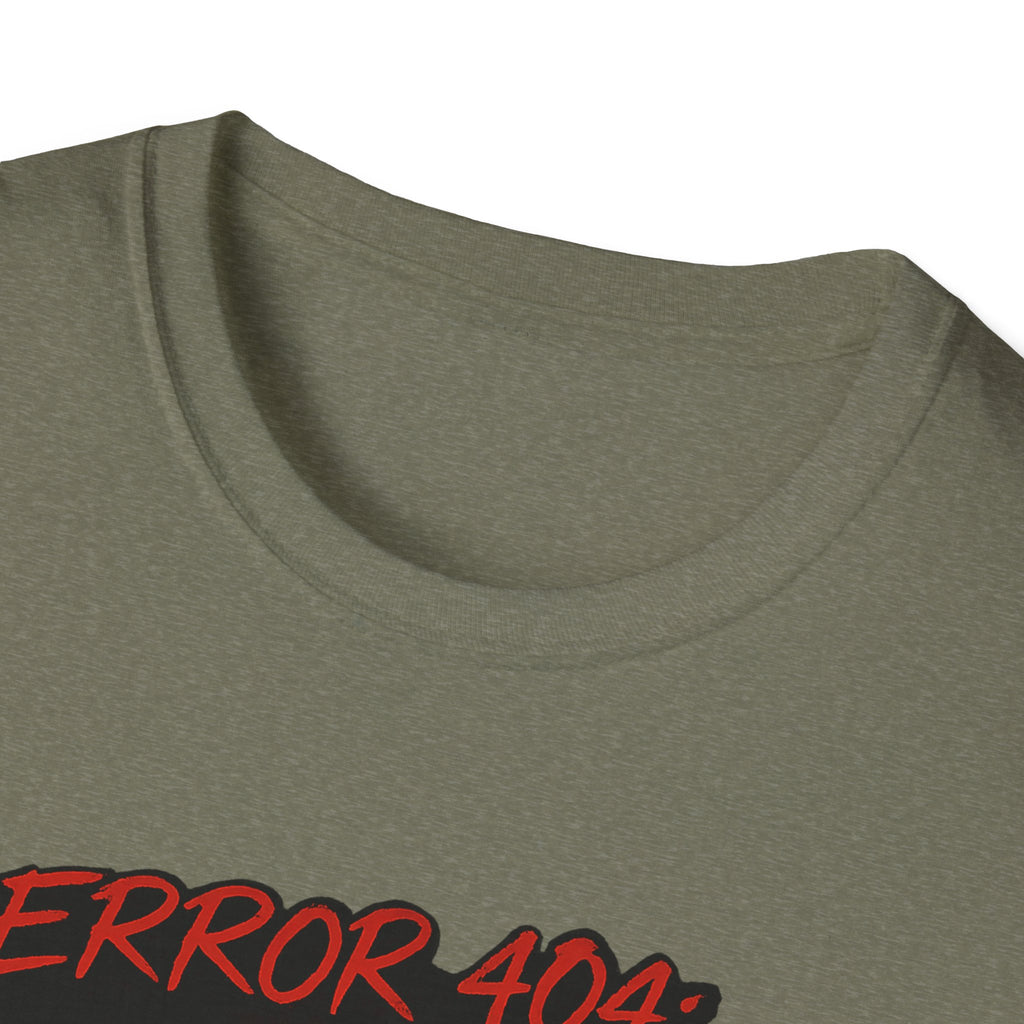Error 404 Black Cat in Red Flower T-Shirt | Social Battery Not Found