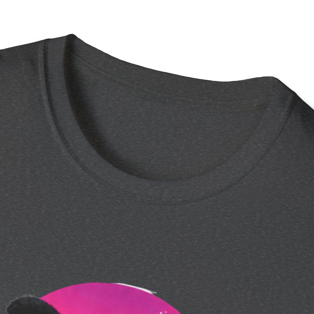 Retro Vaporwave Black Cats T-Shirt | Neon Sunset City