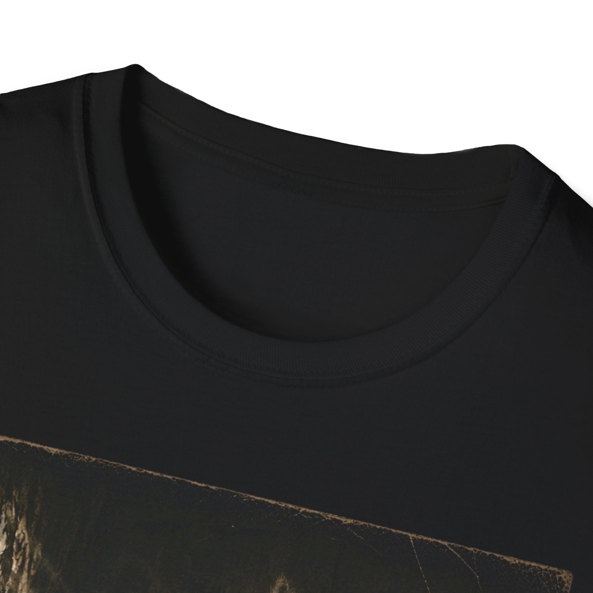 Gray Spooky Cat T-Shirt | Halloween Cat Shirt